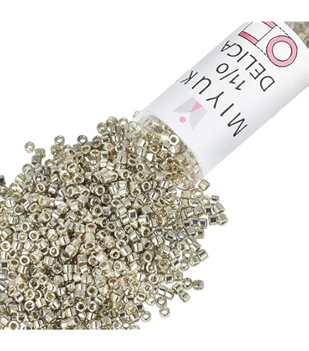 Amazon.com: Miyuki Delica Seed Bead 11/0 24k Gold Lined